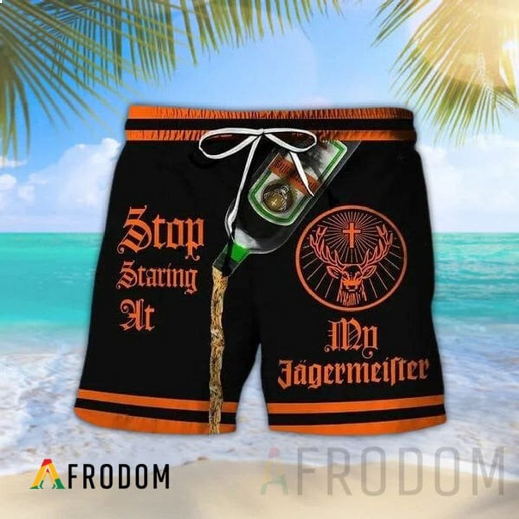 Stop Staring At My Jagermeister Hawaiian Short