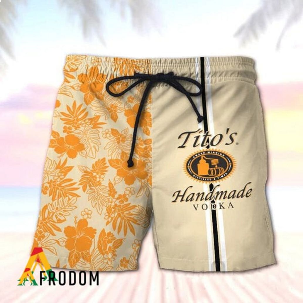 Tito’s Vodka Tropical Flower Hawaiian Short