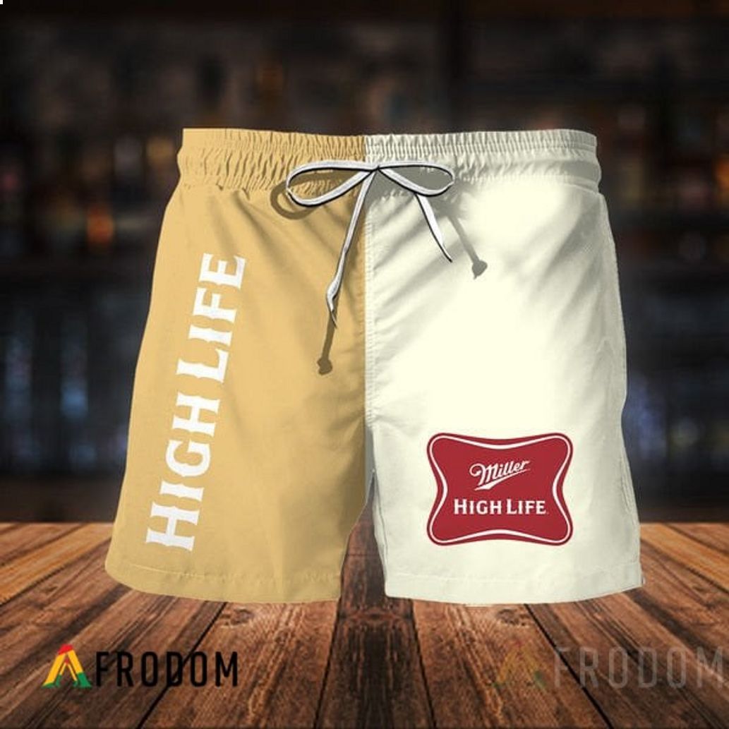 Vintage Miller High Life Classic Pants Hawaiian Short
