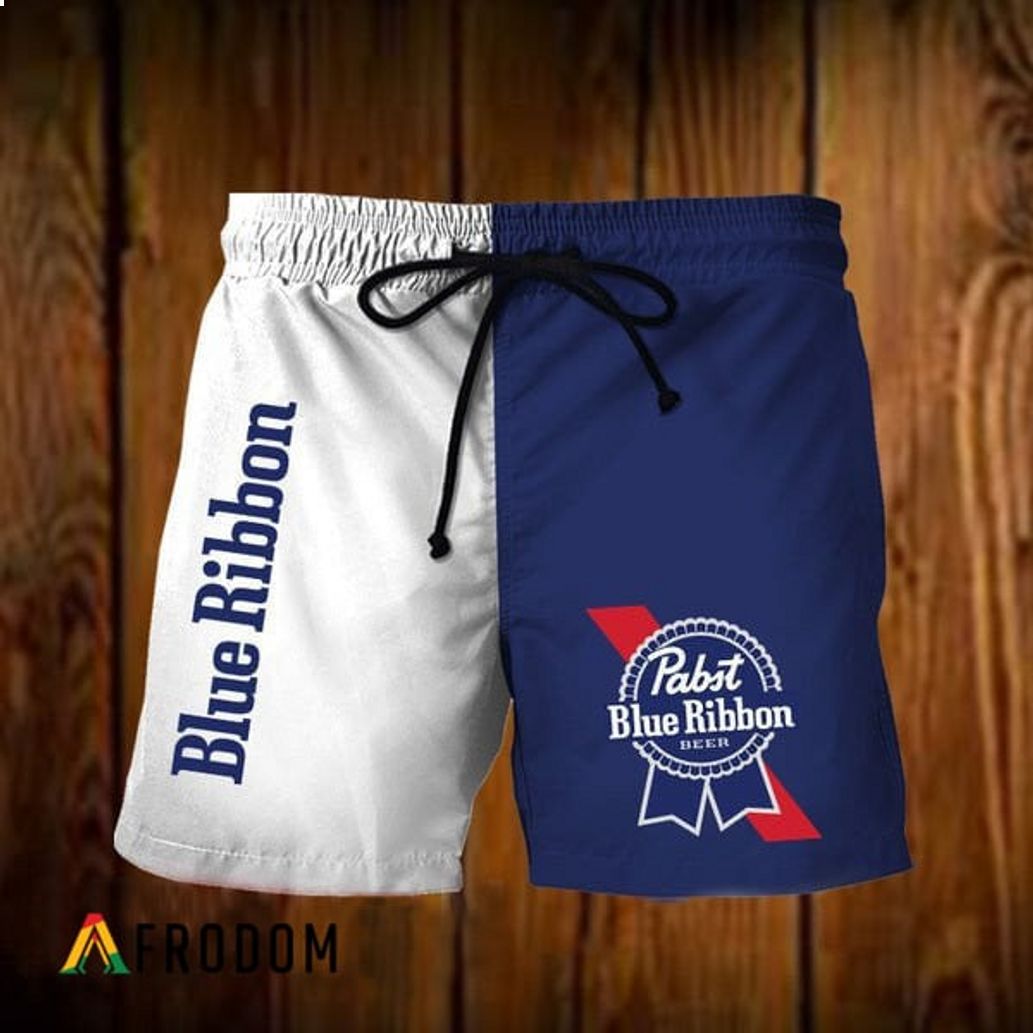 Vintage Pabst Blue Ribbon PBR Classic Pants Hawaiian Short