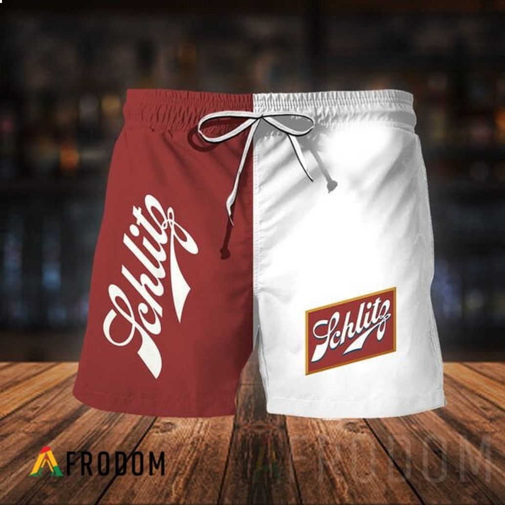 Vintage Schlitz Beer Classic Pants Hawaiian Short