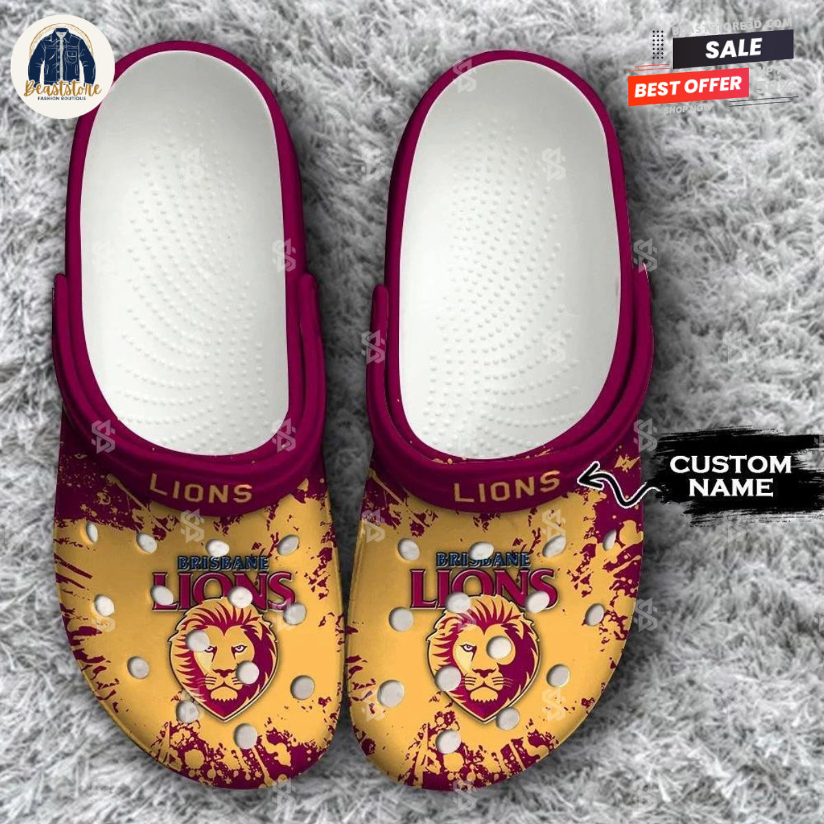 Custom Cincinnati Bengals Chain Breaking Wall Crocs Clog Shoes