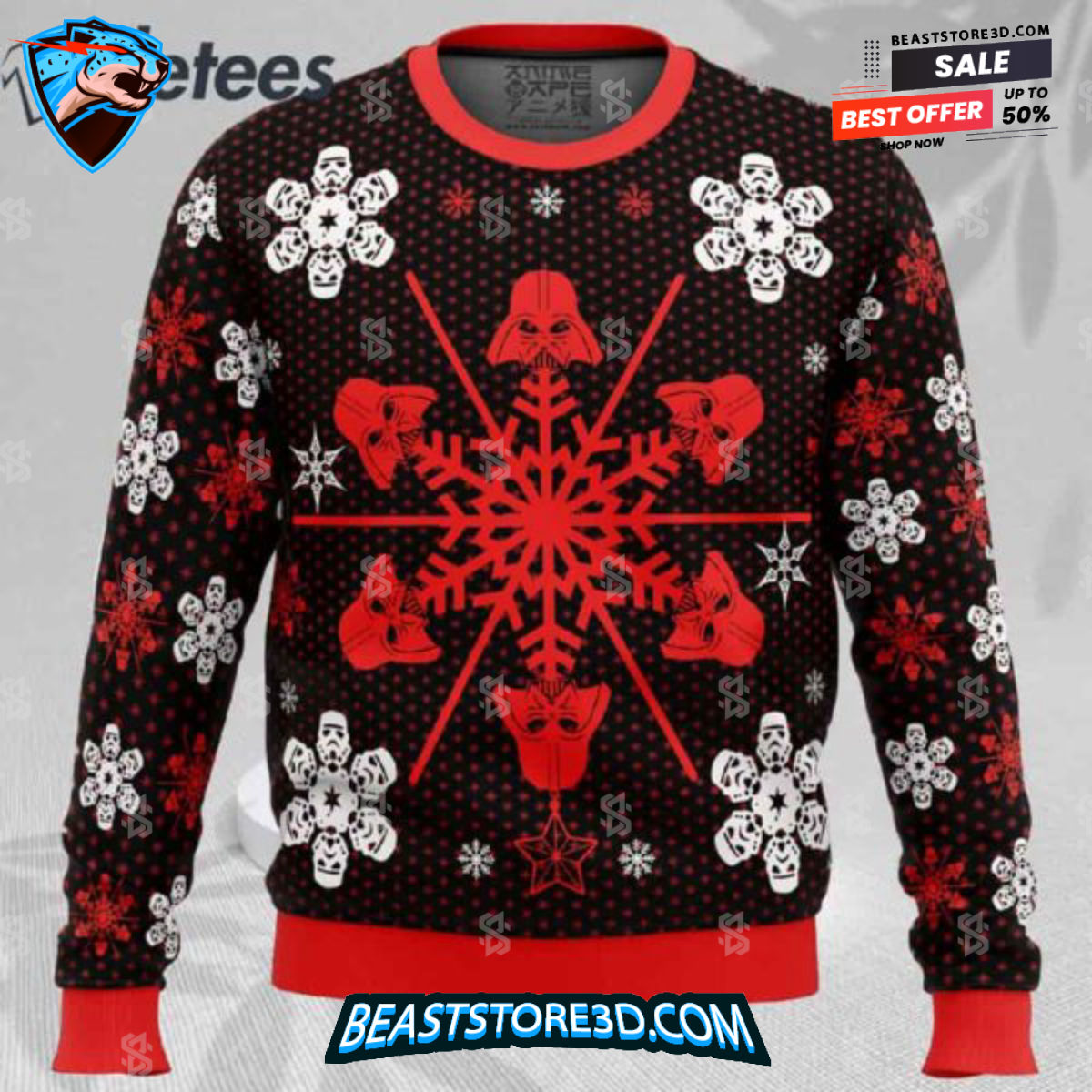 Empire Snowflakes Ugly Christmas Sweater