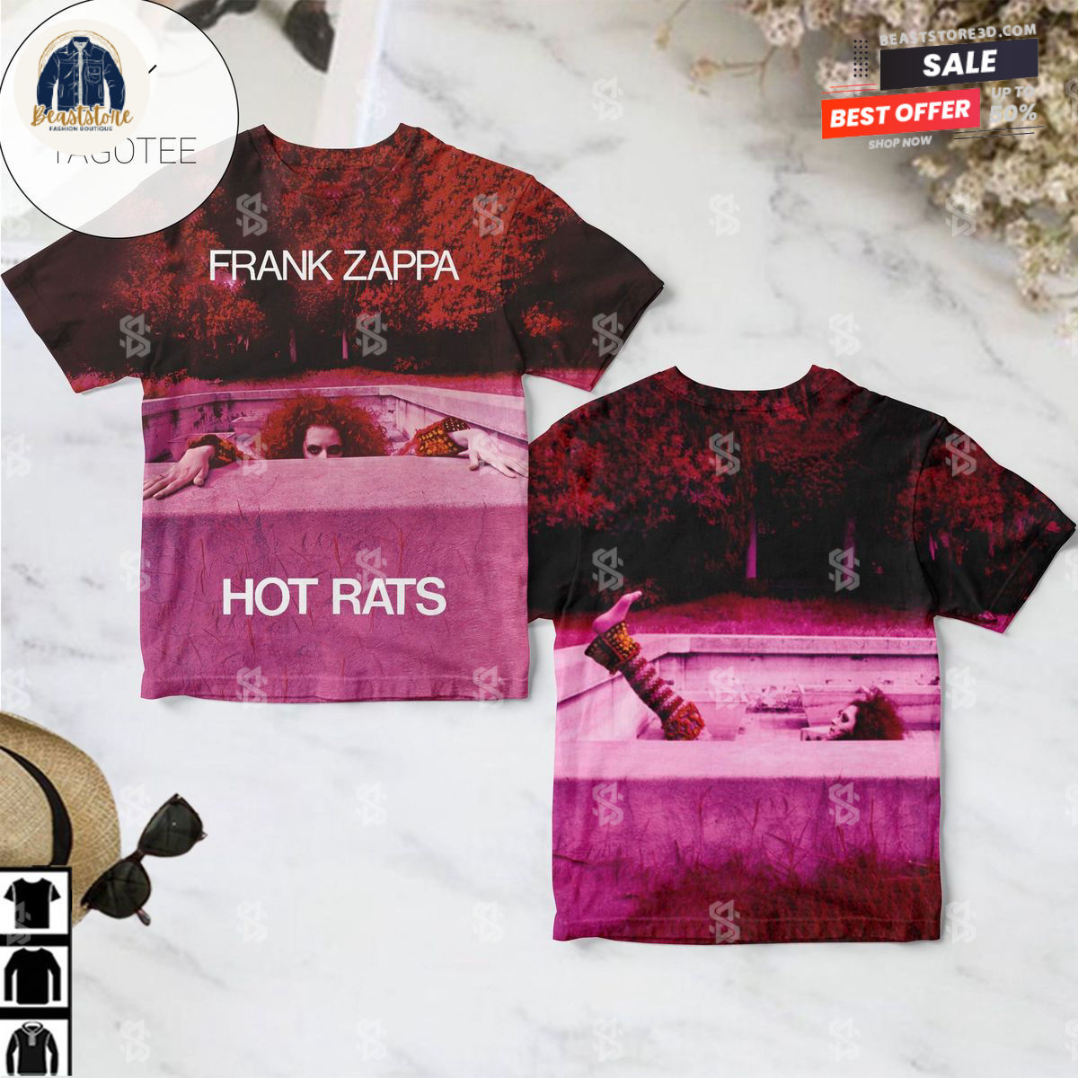Frank Zappa Hot Rats Album Cover Shirt 3D