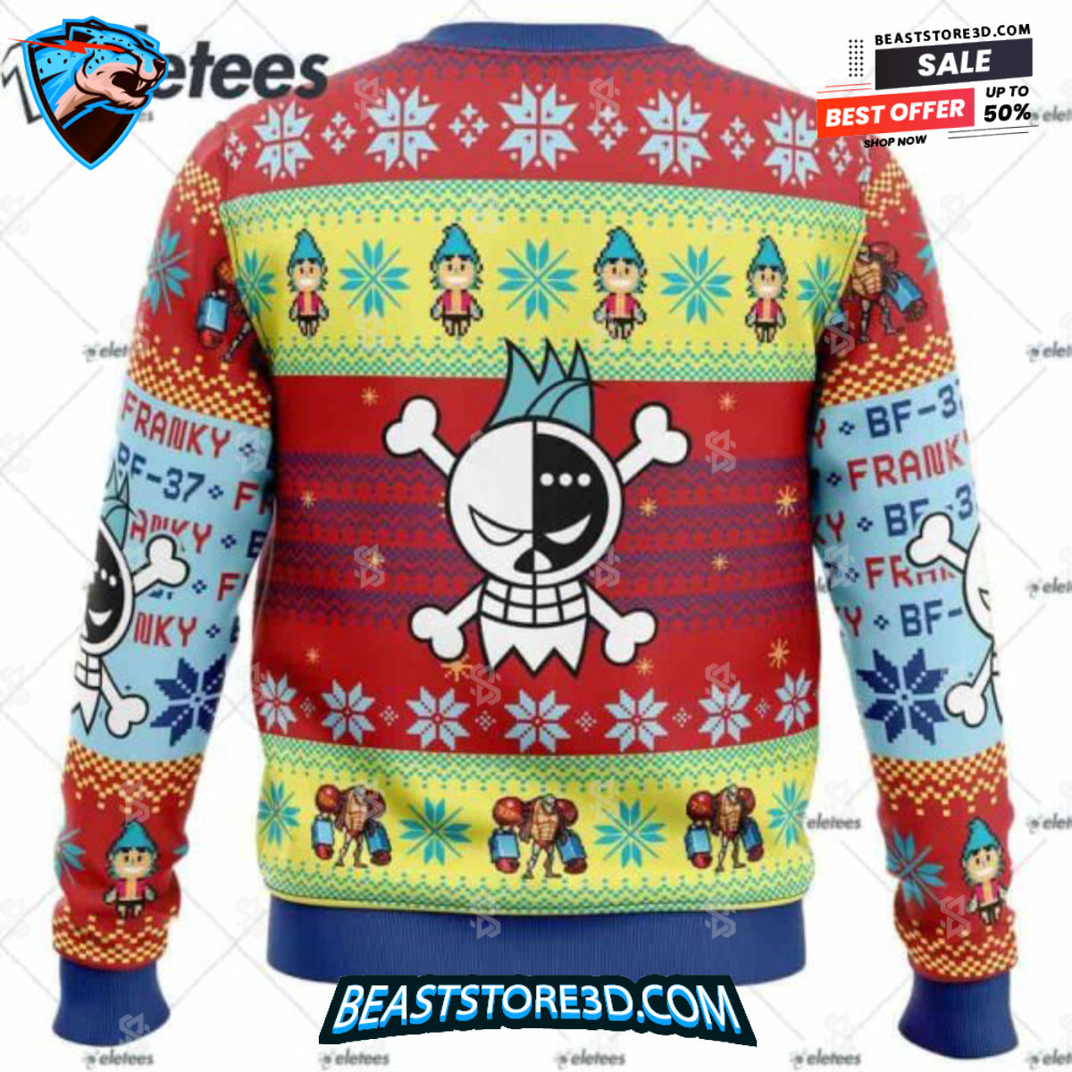 Franky One Piece Ugly Christmas Sweater