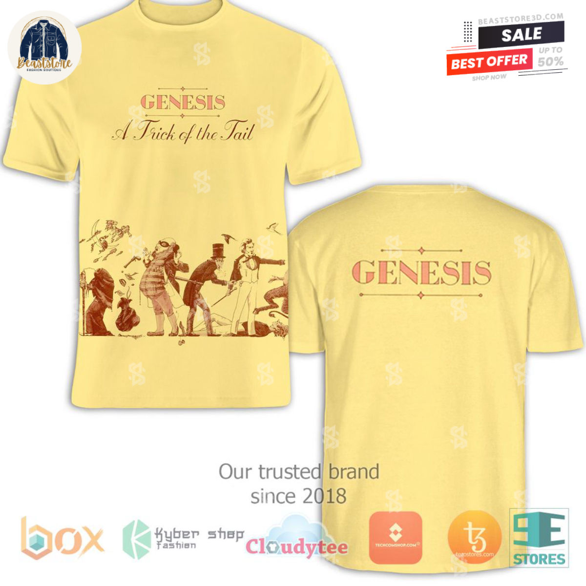 Genesis A Trick of the Tail Album 3D T-Shirt