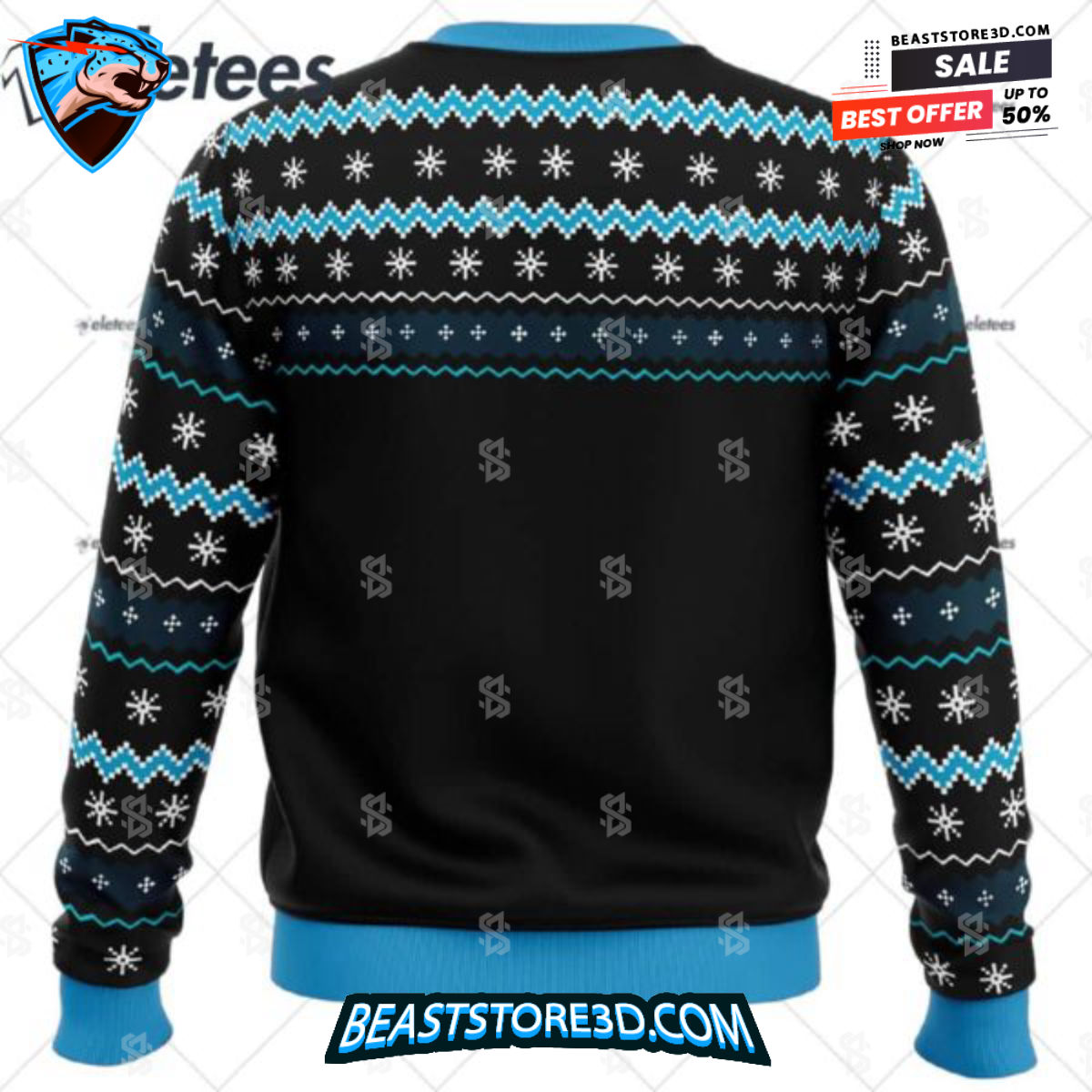 Gingerbread Cookie Monster Ugly Christmas Sweater