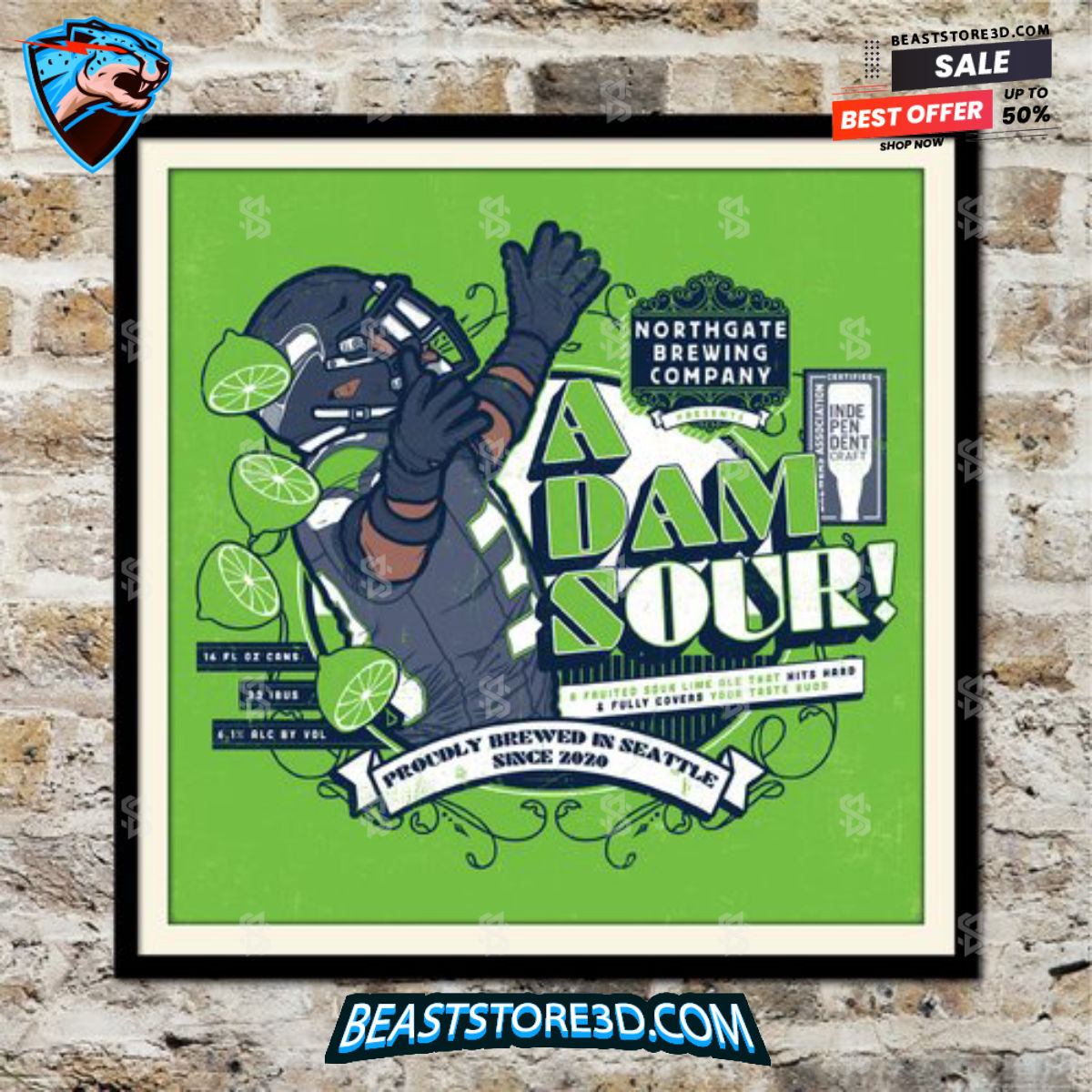 Jamal Adams Seattle Seahawks Fake Craft Beer Label Print 1697116476419 OAjcJ.jpg