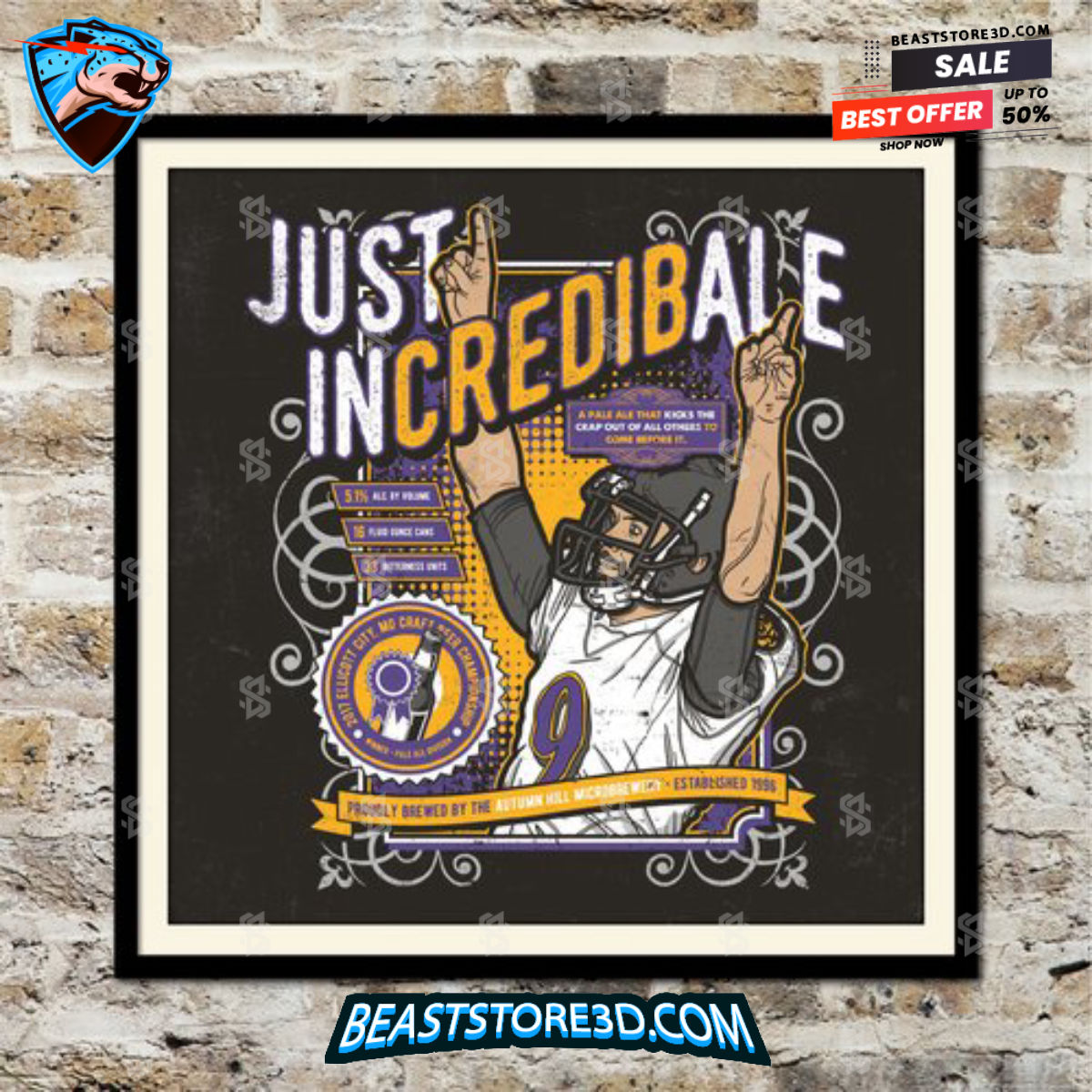 Justin Tucker Baltimore Ravens Fake Craft Beer Label Print 1697116504015 Yhj38.jpg