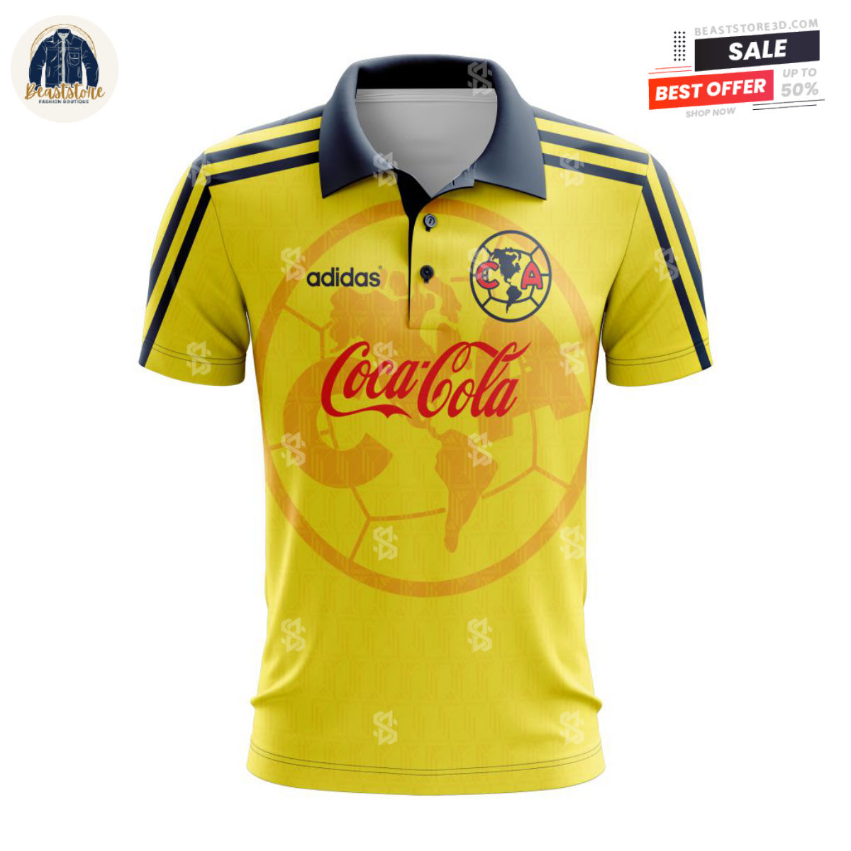 LIGA MX Club America Retro 1996 1998 Custom Polo Shirt