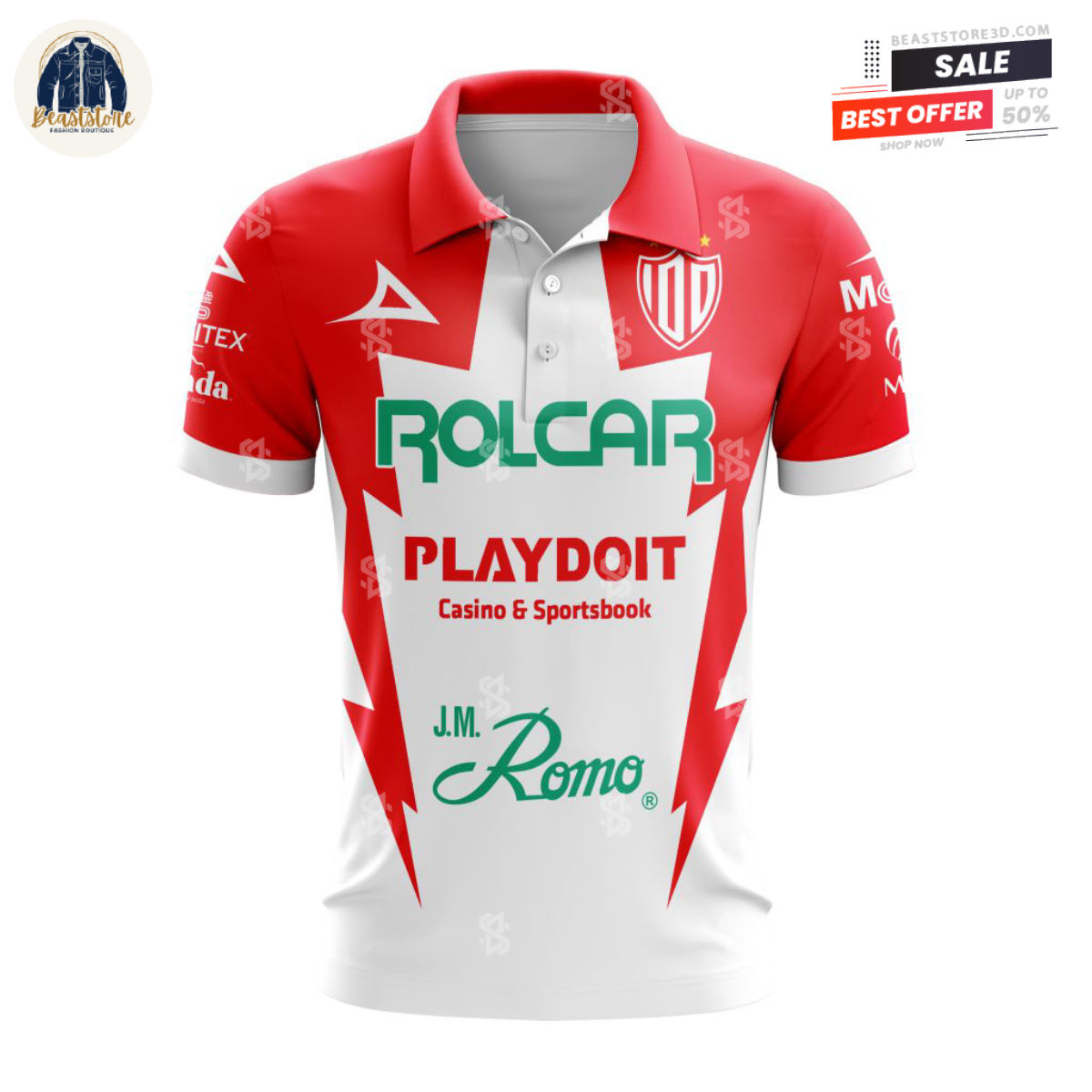 LIGA MX Club Necaxa Custom Polo Shirt