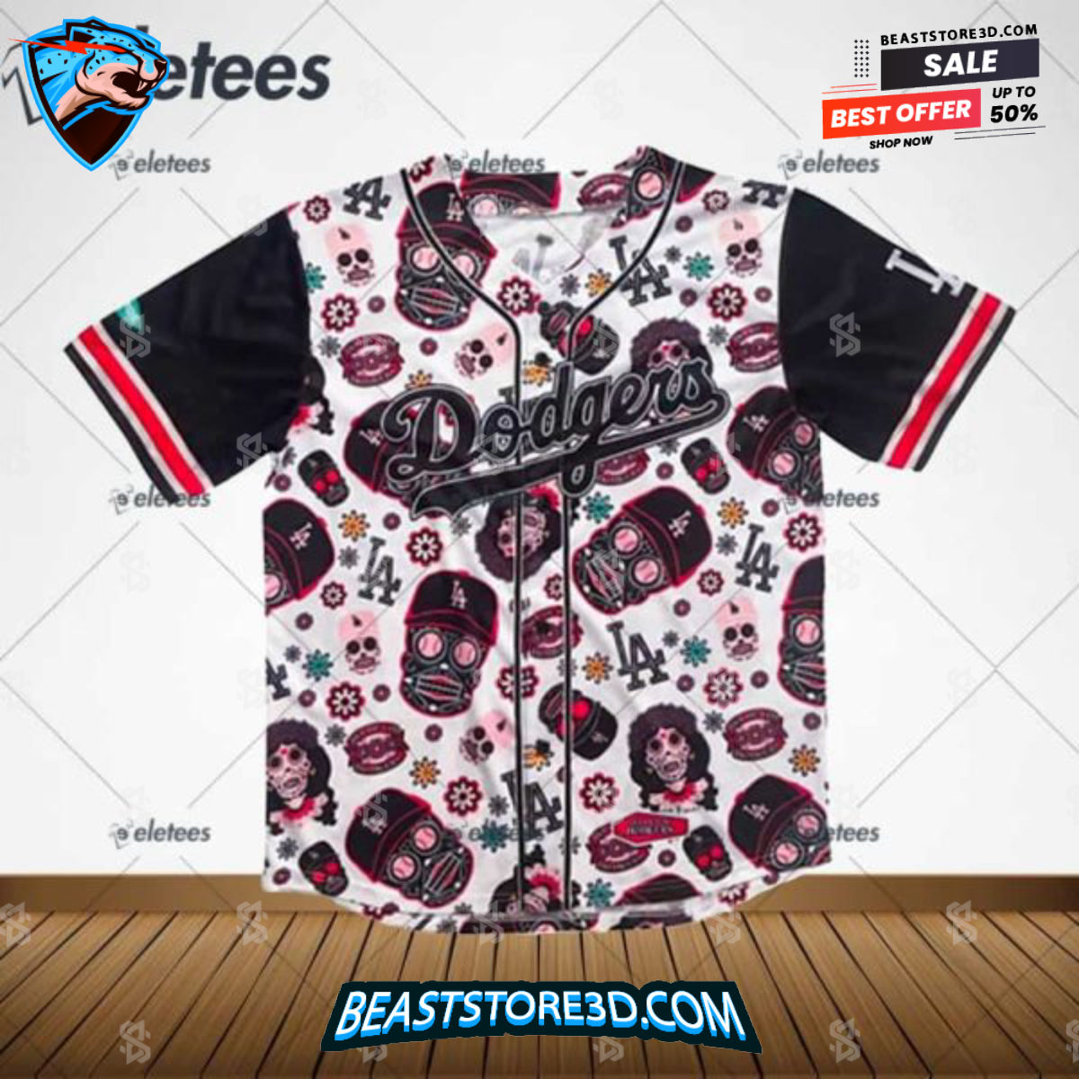 Eletees Disney Baseball Jersey Custom Name