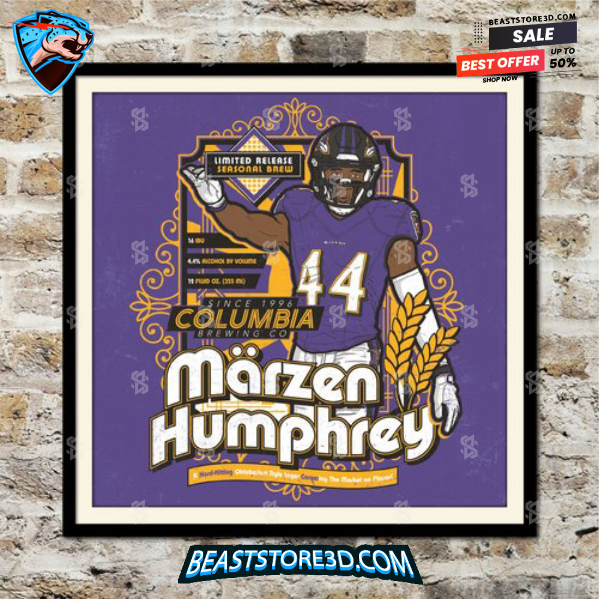 Marlon Humphrey Baltimore Ravens Fake Craft Beer Label Print 1697116523597 6h311.jpg