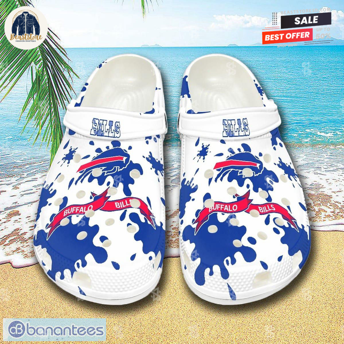 Buffalo Bills Blue Nfl Crocs Clog Shoes - 365crocs