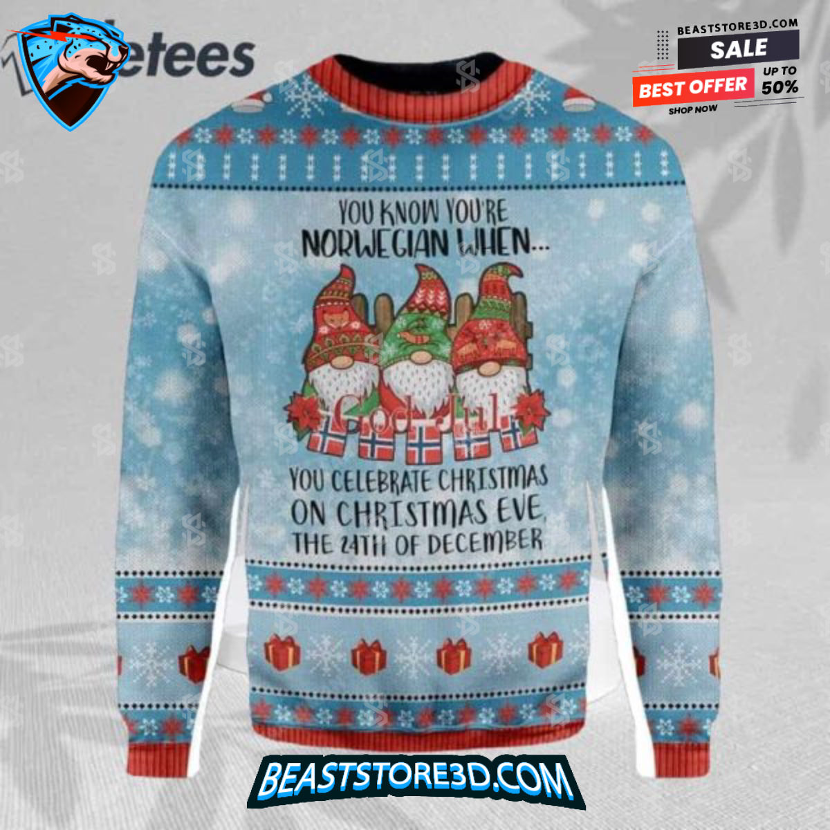 Norwegian Ugly Christmas Sweater