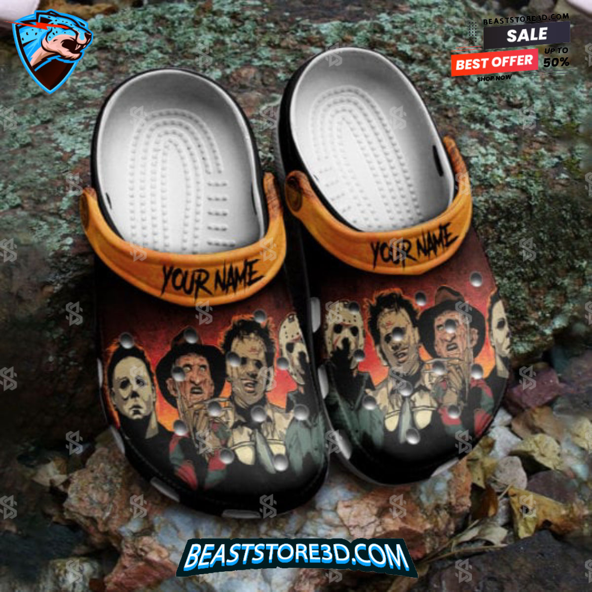 Personalizeds Halloween Crocs Crocband Shoes