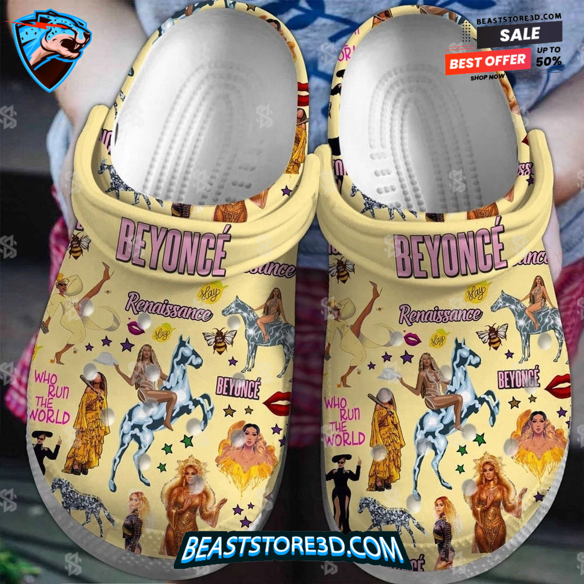 Renaissance Beyonce Fan Music Summer Crocs Crocband Shoes