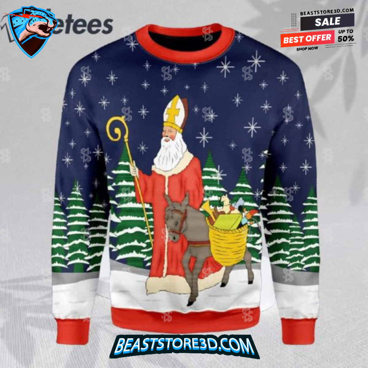 Saint Nicholas Ugly Christmas Sweater
