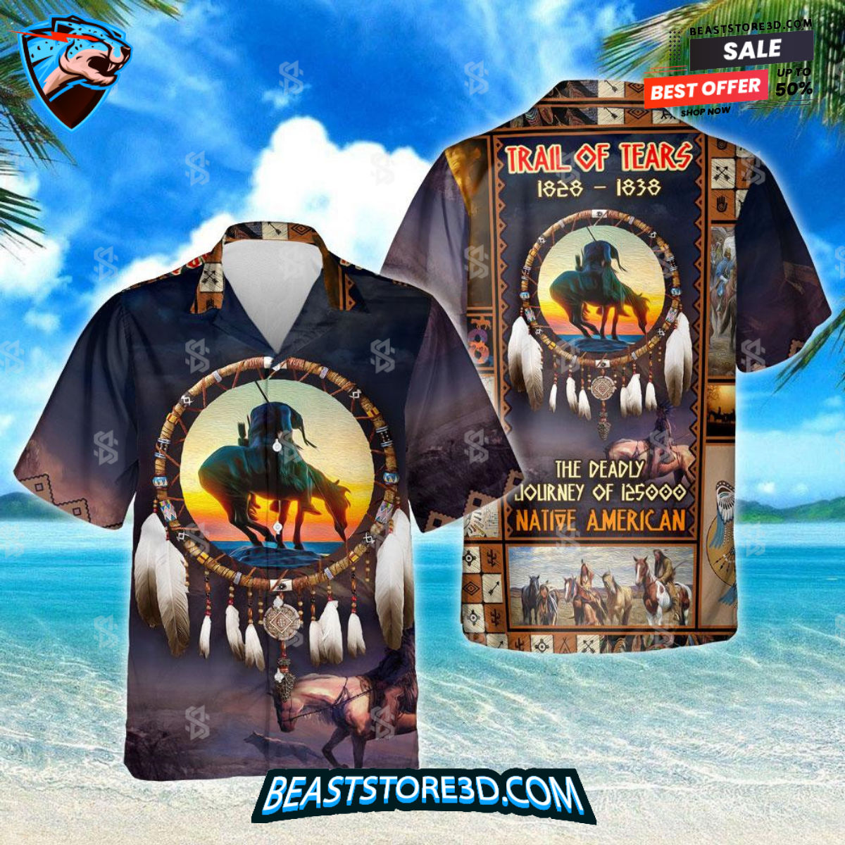 Trail Of Tears 1828 1838 Native American Hawaiian Shirt